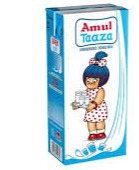 Amul Taaza Homogenised Toned Milk 200ml